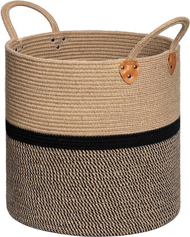 Blanket basket outlet black