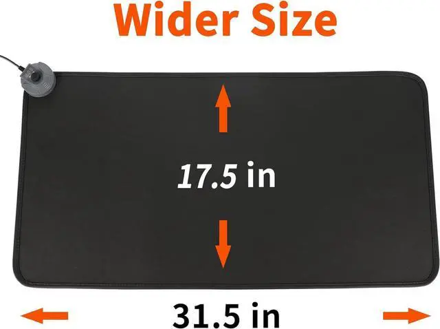 Alt view image 7 of 7 - Mymyth Heated Desk Pad, Warm Mouse Pad, Foot Warmer - 8 Speeds Heated Control with Digital Display - 31.5×17.5 Extended Edition Gaming Mouse Mat - Auto Shutoff