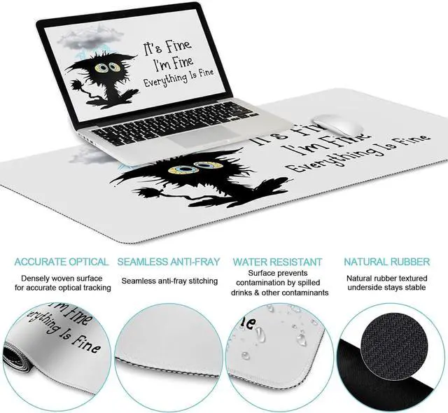 Alt view image 5 of 7 - Game Console Buttons Extended Gaming Mouse Pad Thick Large Computer Keyboard Mouse Mat Non-Slip Rubber Base Stitched Edges
