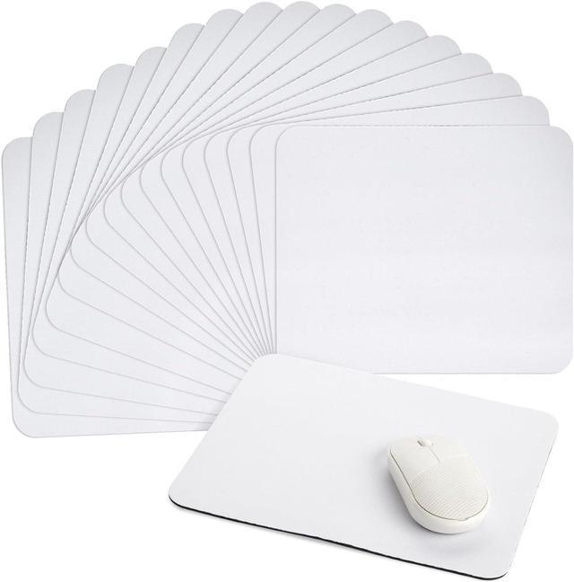 18 Pack Sublimation Mouse Pad Blanks, White Rectangular Mousepad for Heat  Transfer, Press Printing Crafts, Photos, 24.4x20 cm (Non-Slip Rubber Base)  