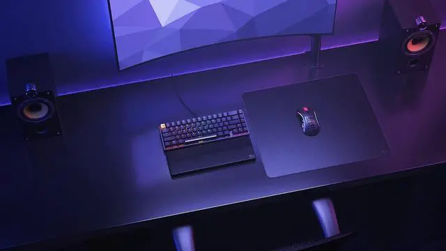 Alt view image 6 of 7 - XL Heavy Gaming Mouse Mat/Pad - Stealth Edition - Extra 5mm Thick Stitched Edges Black Cloth Mousepad | 16x18 (G-HXL-Stealth)