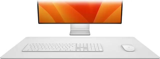 Main image of Twelve South Sustainable Leather Large Desk Pad - Desk Mat for Computer, Mouse Traction Surface, Desk Protector, Large Mouse Pad, Moisture and Heat Resistant, Non-Slip Desk Pad, Spill Resistant, Grey