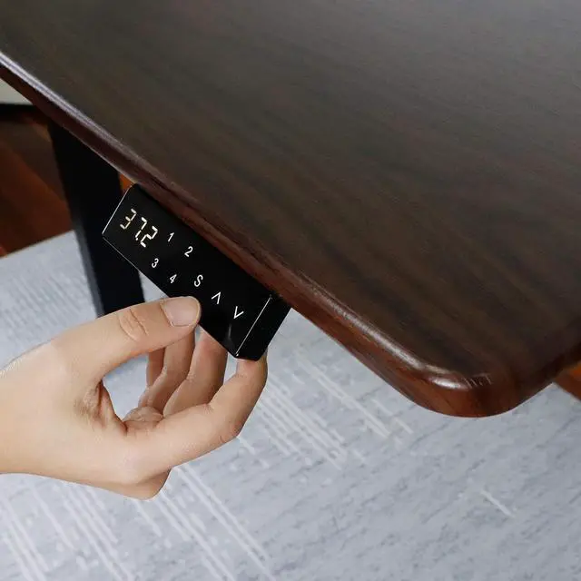 Alt view image 7 of 7 - UNICOO Electric Height Adjustable Standing Desk, Electric Standing Workstation, Sit Stand Table, Home Office Compter Desk,Gaming Table, Whole-Piece Desktop 48 * 24 in (KT1001-MB)