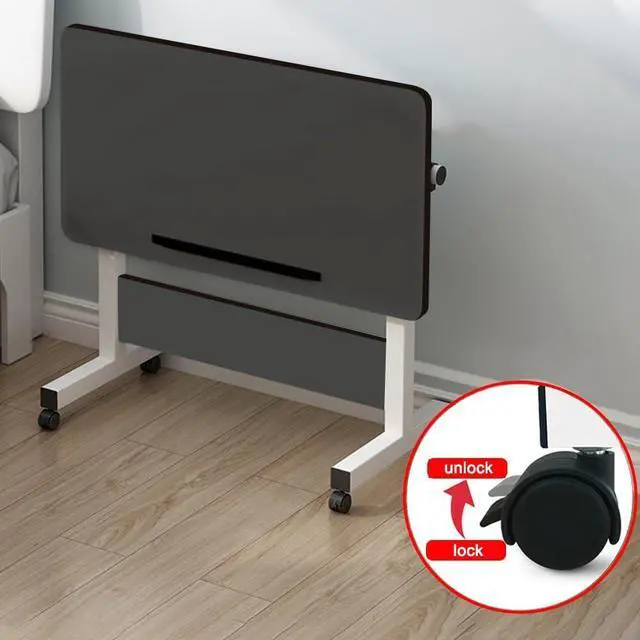 Alt view image 5 of 6 - Rolling Desk Adjustable Height,Rolling Computer Cart,Portable Laptop Desk,Small Adjustable Home Office Desk,Rolling Laptop Desk,Small Portable Desk