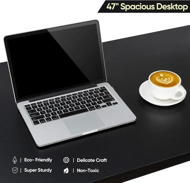 Alt view image 6 of 7 - ZENY Computer Desk 47 inch, Home Office Writing Desk, Modern Simple Style Desk PC Laptop Study Student Table (47 inches)