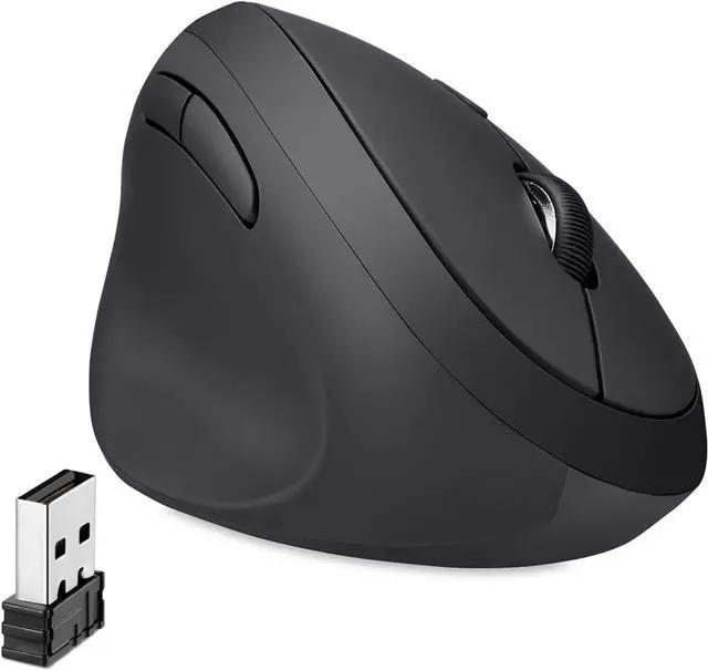 Main image of Perixx Perimice-719L, Left Handed Wireless Vertical Mouse, Portable Size for Laptops Computer, 3 Level DPI