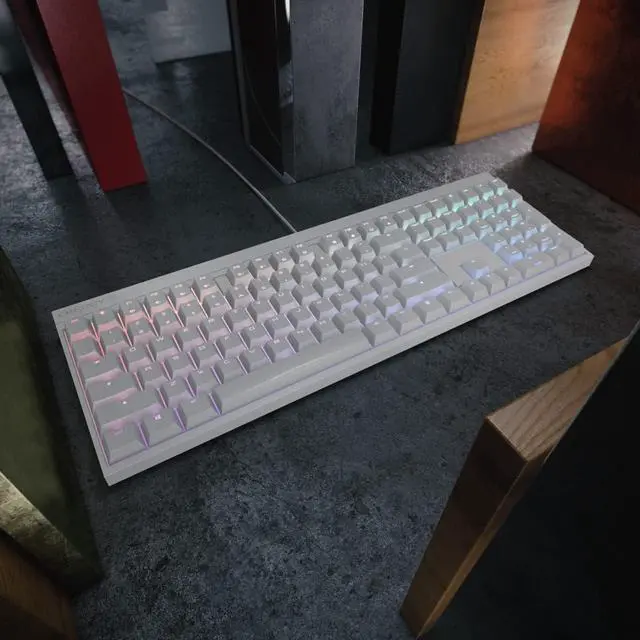 Alt view image 4 of 7 - Cherry MX 2.0S Wired Gaming Keyboard with RGB Lighting Different MX Switching Characteristics: MX Black, MX Blue, MX Brown, MX RED and MX Silent RED (White - MX Silent Red Switch)