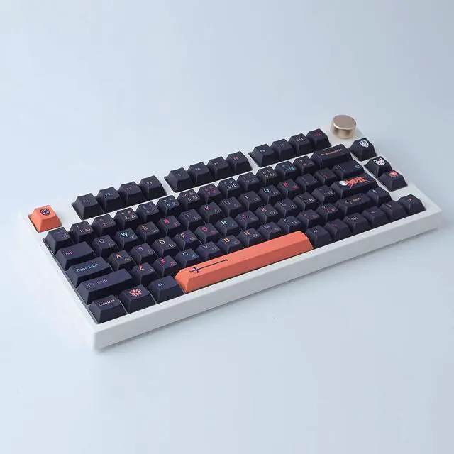 Alt view image 3 of 7 - JOMKIZ PBT Keycaps, 146 Keys Mictlan Dye Sublimation Cherry Profile Keycaps Japanese Keycap Set for Cherry MX Switches ISO/ANSI Layout Mechanical Keyboards