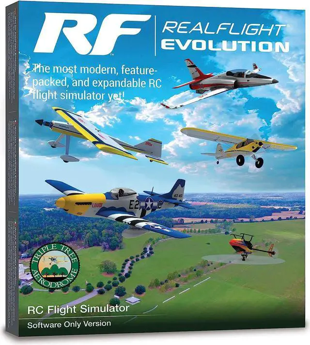 Alt view image 2 of 6 - RealFlight Evolution RC Flight Simulator Software Only, RFL2001, Air/Heli Simulators, Compatible with VR headsets, Online Multiplayer Options