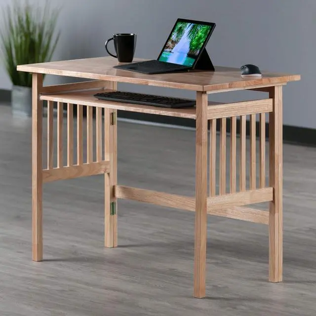 Alt view image 2 of 7 - Winsome Wood Mission Home Office, Natural, 40.0 x 20.0 x 30.0