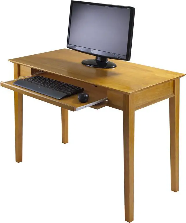 Alt view image 7 of 7 - Winsome Wood Studio Home Office, Honey