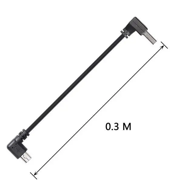 Alt view image 6 of 7 - 90 Degree Mini USB Short Cable, 1ft Up Angle USB 2.0 Type A to Right Angle Mini B 5 Pin Charging Cable for Ti-84 Plus, GoPro, MP3 Player, Digital Camera, GPS Receiver, Dash Cam(RR)