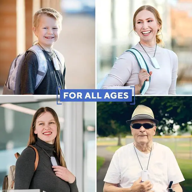 Alt view image 6 of 7 - AirTamer A310W Personal Rechargeable and Portable Air Purifier Negative Ion Generator, Proven Performance, White with Metal Travel Case