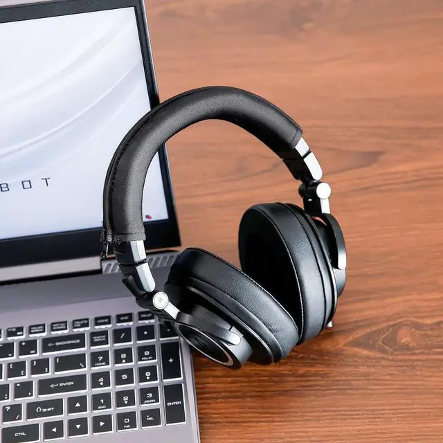 Alt view image 6 of 6 - WC BandZ V2 Protective Headband Cover for Audio Technica ATH M Series Headphones - Machine Washable, No More Flaking Leather - Compatible with M50X / M50XBT / M50 / M40X & More | (Black)