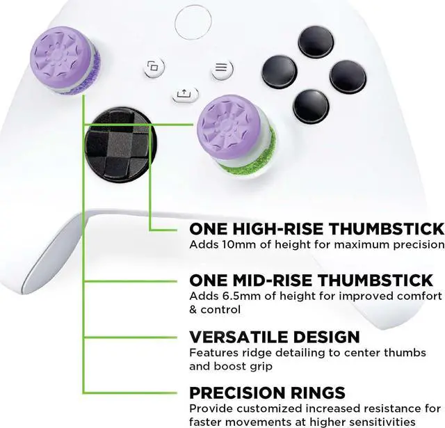 Alt view image 4 of 5 - KontrolFreek Aim Boost Kit for Xbox One and Xbox Series X Controller | Includes Performance Thumbsticks and Precision Rings | Galaxy Edition