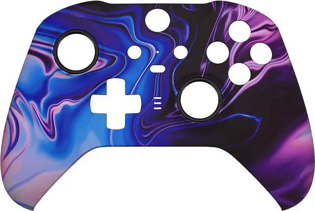 Alt view image 3 of 7 - eXtremeRate Origin of Chaos Faceplate Cover, Soft Touch Front Housing Shell Case Replacement Kit for Xbox One Elite Series 2 Controller Model 1797 - Thumbstick Accent Rings Included