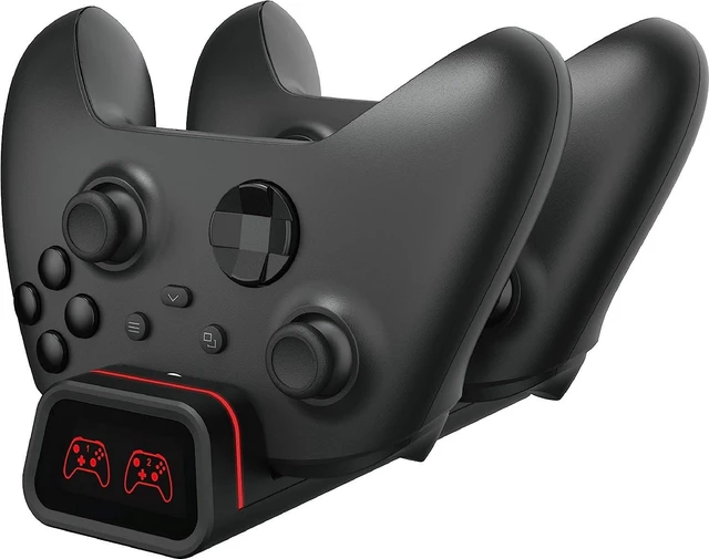 Main image of Verbatim Dual Charging Stand with 2 Pack Rechargeable Battery Packs for use with Xbox Wireless Controller
