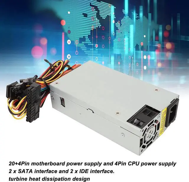 Alt view image 2 of 7 - FSP270 60LE 1U Power Turbine, 270W Power Supply, 100 240V AC, Heat Dissipation, 20 4Pin Motherboard Power 15.7in, for Registers Routers Servers Chassis etc sheb