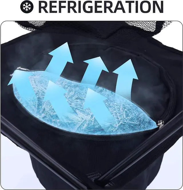 Alt view image 2 of 6 - Nice C Camping Table with Cooler, Tailgating Table, Beach Table, Cooler with Table, Portable Table, Ultralight Compact with Carry Bag for Outdoor, Picnic