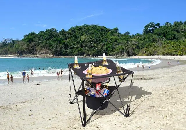 Alt view image 5 of 6 - Nice C Camping Table with Cooler, Tailgating Table, Beach Table, Cooler with Table, Portable Table, Ultralight Compact with Carry Bag for Outdoor, Picnic