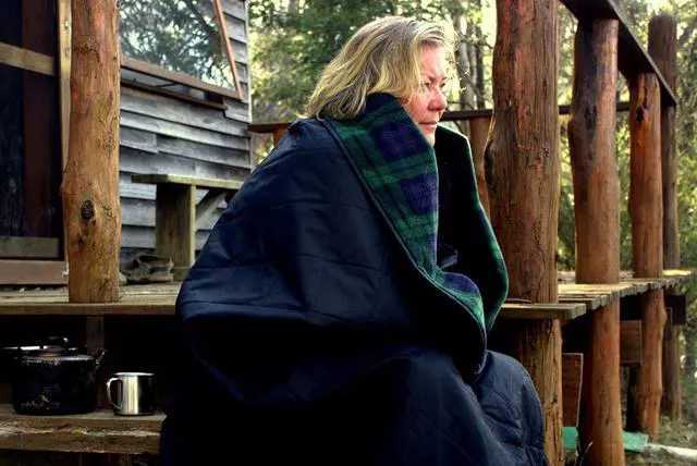 Alt view image 6 of 7 - DOWN UNDER OUTDOORS Large Waterproof Windproof Extra Thick 350 GSM Quilted Fleece Stadium Blanket, Machine Washable Camping Picnic & Outdoor, Beach, Baseball,Dog, 82 x 55 (Green Check)