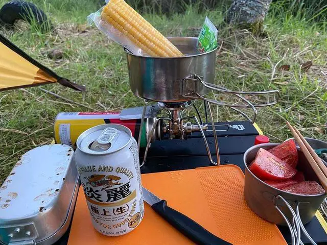 Alt view image 7 of 7 - iClimb Ultralight Compact Camping Alu. Folding Table with Carry Bag, Two Size (Black - S)