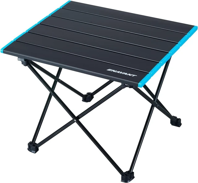 Main image of ENAVANT Aluminum Portable Folding Camping Table with Carrying Bag Included, Ideal for Camping, Fishing, Picnics (Small)