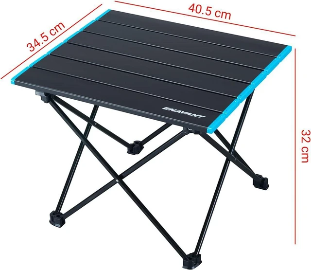 Alt view image 6 of 7 - ENAVANT Aluminum Portable Folding Camping Table with Carrying Bag Included, Ideal for Camping, Fishing, Picnics (Small)
