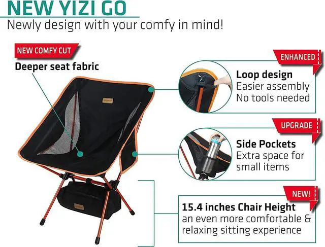 Alt view image 4 of 7 - TREKOLOGY Camping Chairs, Folding Camping Chair, Outdoor Chairs, Lawn Chairs Camp Chair Chaise Camping Pliante Portable Camping Folding Chair Outdoor Folding Chair Chaise de Camping Chairs for Adults