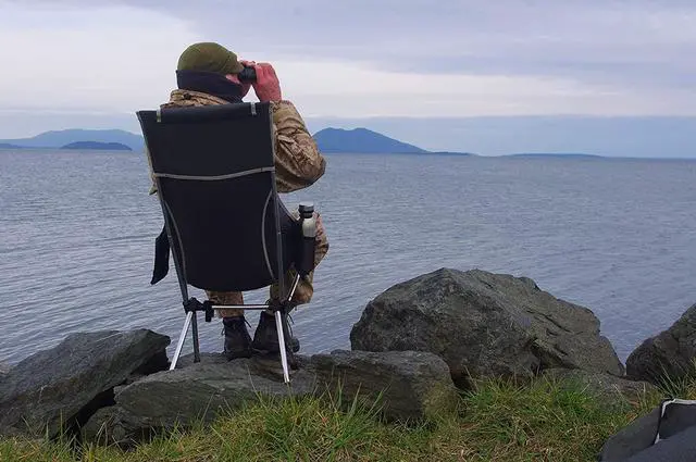 Alt view image 2 of 7 - Nice C Camping Chair, Chaise Camping, Folding Chair High Back, Backpacking Chair, Compact & Heavy Duty Outdoor, Travel, Picnic, Festival with 2 Side Pockets, Pillow &Carry Bag (Set of 2 Olive)