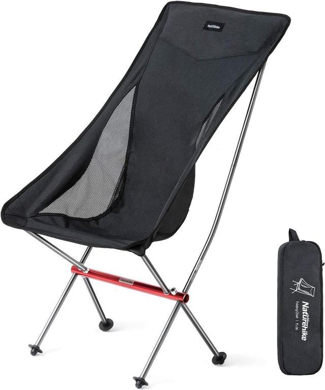 Naturehike Portable High Back Folding Camping Chair Ultralight Compact Heavy  Duty 300lbs for Adults, Hiking, Outdoor Camp, Backpacking, Festival,  Travel, Beach, Picnic, Fishing with Storage Bag 