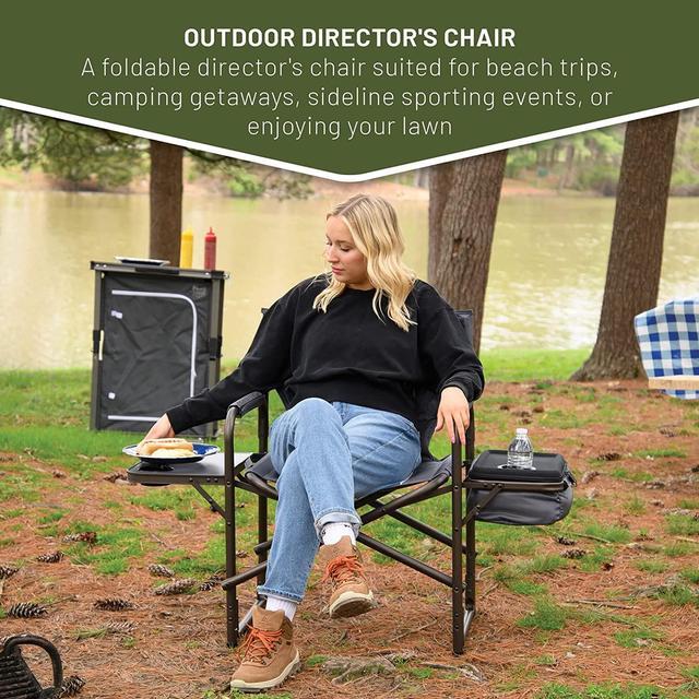 TIMBER RIDGE Lightweight Camping Chair, Portable Laurel Director's