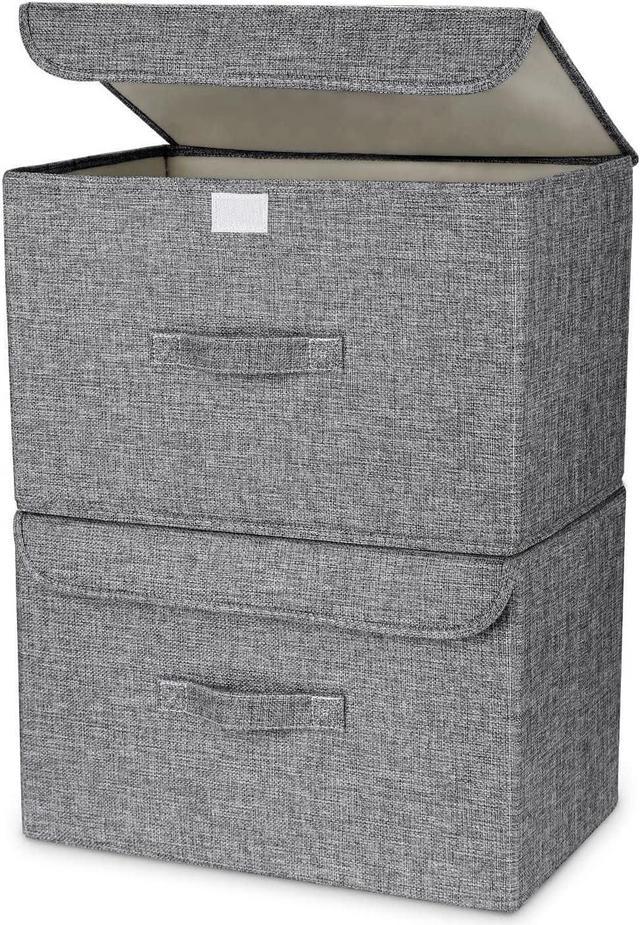 DIMJ Storage Bins, Fabric Closet Organizer and Storage Baskets for