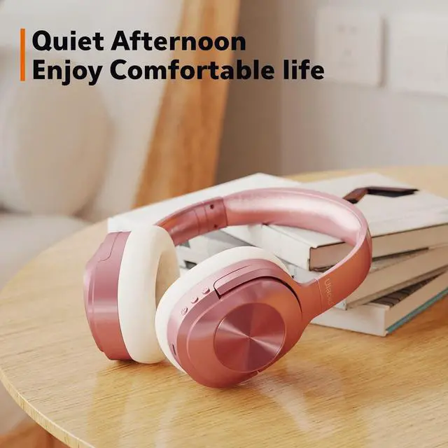 Alt view image 7 of 7 - Active Noise Cancelling Headphones,Wireless Noise Cancelling Headphone, Microphone 40 Hours Playtime Wireless Bluetooth Headphones 3D Low Bass Tone Fast Charge for Cellphone/Work/Gym/Travel