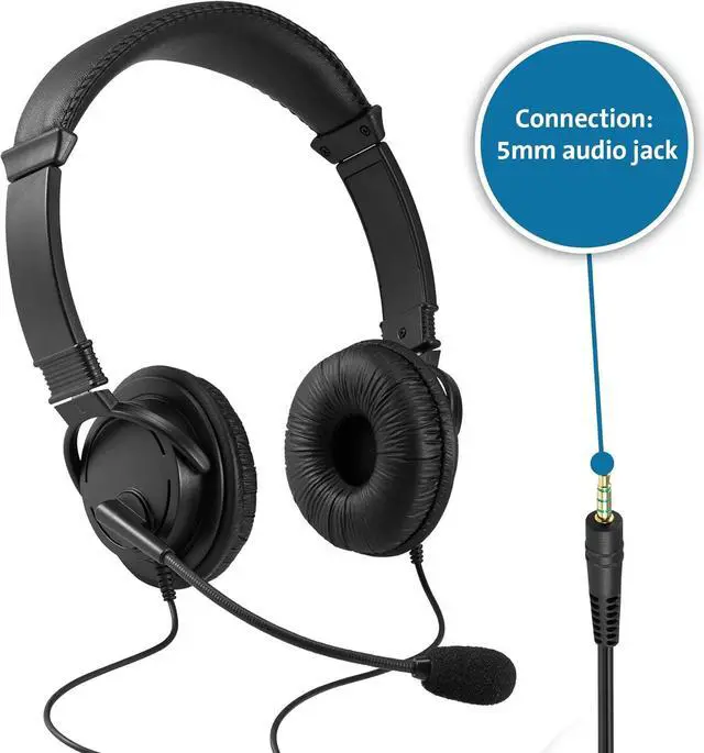 Alt view image 7 of 7 - Kensington Hi-Fi Headphones with Microphone (K97603WW), black, universal