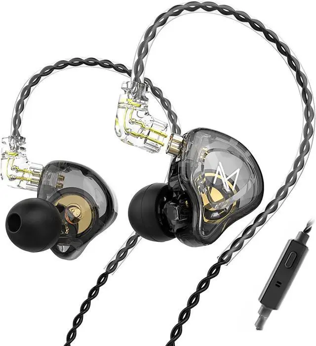 Main image of FEDAI TRN MT1 in Ear Monitor Earbuds, TRN MT1 in-Ear Earbud with 10mm Composite Magnetic Dynamic in-Ear Earphone Headphones HiFi Headset with Detachable C Pin 0.75MM Cable(with mic, Black)