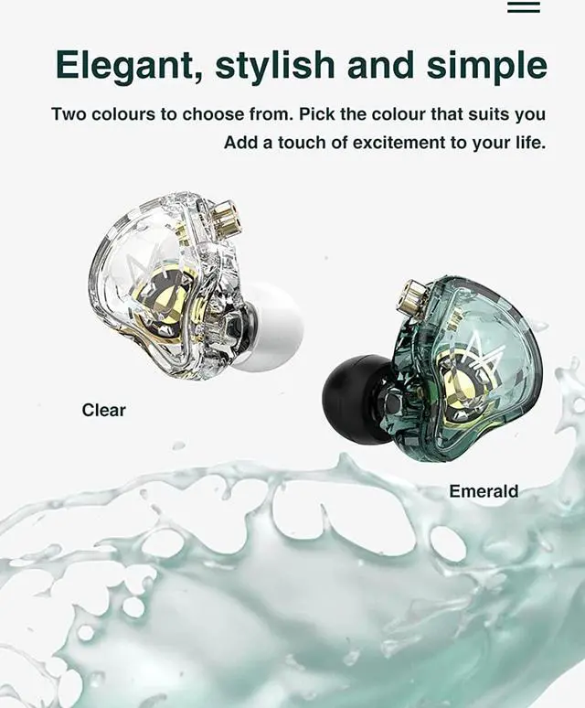 Alt view image 3 of 7 - FEDAI TRN MT1 in Ear Monitor Earbuds, TRN MT1 in-Ear Earbud with 10mm Composite Magnetic Dynamic in-Ear Earphone Headphones HiFi Headset with Detachable C Pin 0.75MM Cable(with mic, Black)