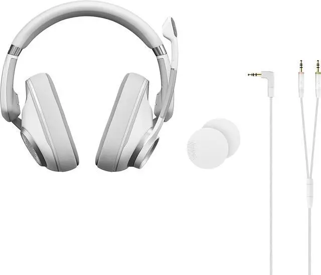 Alt view image 2 of 7 - EPOS Gaming H6Pro - Closed Acoustic Gaming Headset with Mic - Over-Ear Headset  Lightweight - Lift-to-Mute - Xbox Headset - PS4 Headset - PS5 Headset - PC/Windows Headset - Gaming Accessories -White