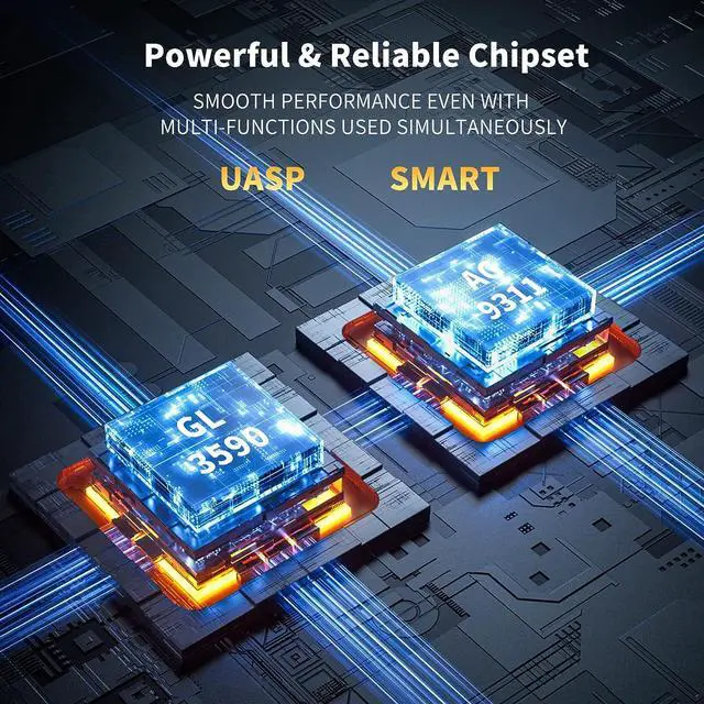 Alt view image 6 of 7 - VANGREE USB C Hub, 3 USB 3.2 Gen 2 Ports with 10Gbps, 4K@60Hz HDMI, 100W Power Delivery, 3 USB-A 3.0 Ports, USB C Splitter Multiport Adapter Extender for MacBook Pro/Air, iPad Pro, Mac mini and More