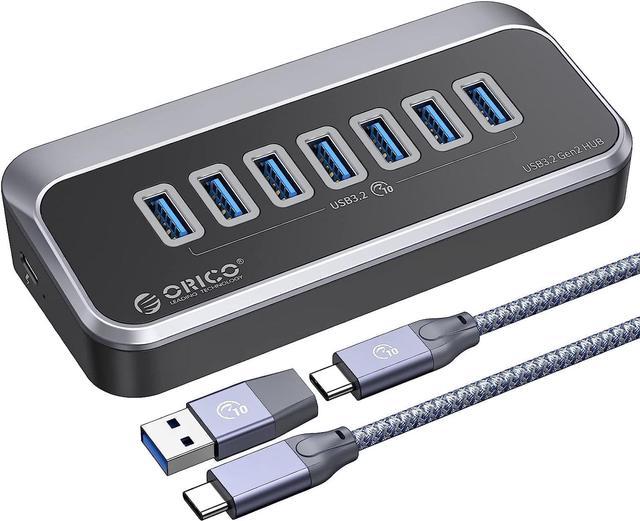 USB C Hub Type C to USB Hub Adapter Splitter USB 3.2 Gen2 Speed w/ 4 USB A  Ports