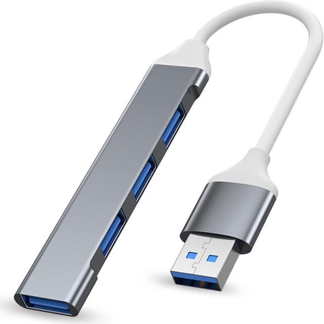  Mini hub USB à 4 ports en aluminium