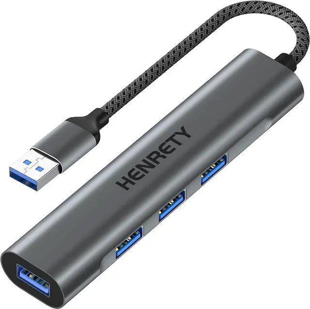 Main image of USB Hub, 4-in-1 Ultra Slim Portable Data Hub USB Splitter USB 3.0 Expander for Laptop, PC, MacBook, Mac Pro, Mac Mini, iMac, Surface Pro, and More USB Devices