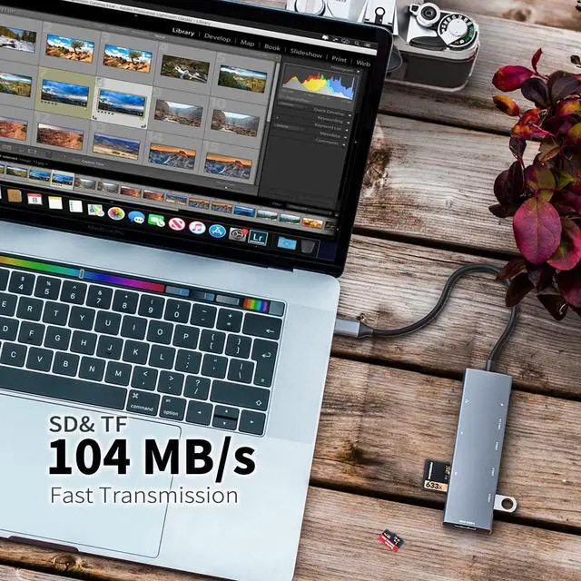 Alt view image 6 of 7 - USB C Hub 4K@60Hz HDMI Adapter,9in1 USB C Hub with 3.5m Jack,3 USB3.0,SD/TF Card Slot,100W USB C PD,USB-C3.0,for iPad Pro MacBook Pro Air M1 2022 2020,Steam Deck,iPad Air 6