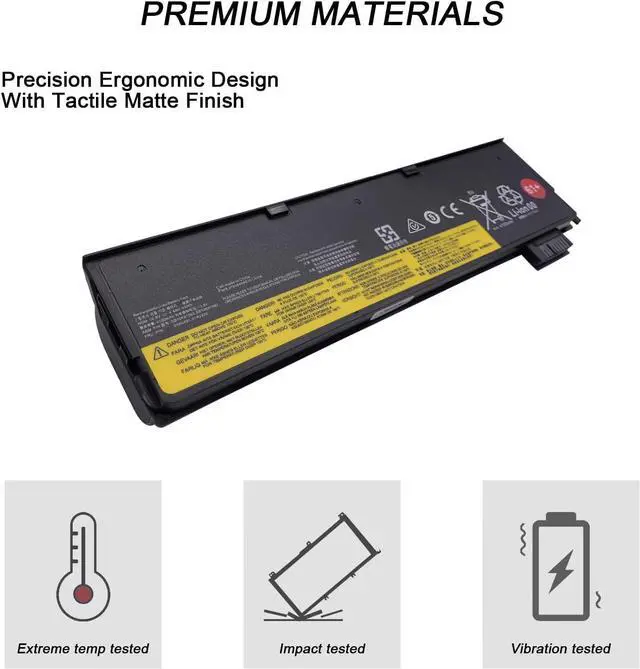 Alt view image 4 of 7 - 48WH 61+ 6cell 01AV425 Laptop Battery Compatible with Lenovo ThinkPad T470 T570 T480 T580 A475 P51S P52S TP25 Series 4X50M0881 01AV491 SB10K97582 SB10K97583 SB10K97661 01AV492 01AV427