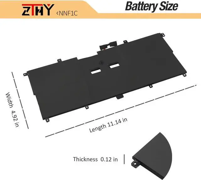 Alt view image 7 of 7 - ZTHY NNF1C Laptop Battery Replacement for Dell XPS 13 9365 2in1 2017 Series XPS 13-9365-D1605TS 13-9365-D1805TS 13-9365-D2805TS 13-9365-D3605TS Notebook 0NNF1C HMPFH 7.6V 46Wh 5940mAh 4-Cell