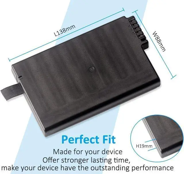 Alt view image 6 of 7 - BP-LC2600/33-01S1 Battery for Getac M230 X500 V100 V200 V1010 S400 Notebook BP-LP2900/33-01PI 338911120104 BP3S3P3450P-01 441847500001 11.1V 87Wh/7800mAh