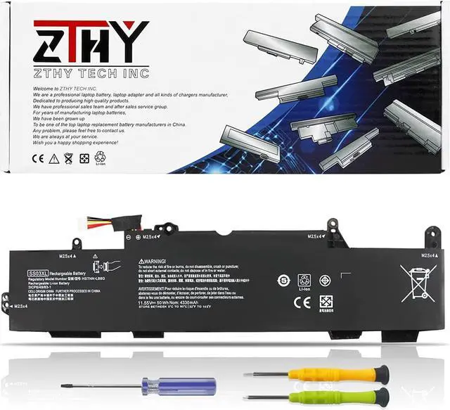 Main image of ZTHY SS03XL Laptop Battery Replacement for HP EliteBook 730 735 740 745 830 836 840 846 G5 EliteBook 735 745 830 840 G6 ZBOOK 14U G5 G6 Series SS03050XL 933321-855 933321-852 933321-852 11.55V 50Wh