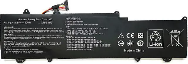 Main image of C31N1330 11.31V 50Wh Laptop Battery Replacement for ASUS ZenBook UX32LA UX32LN UX32LN-R4053H UX32LA-R3025H UX32LNR4053H UX32LN-R4029H 0B200-00070200