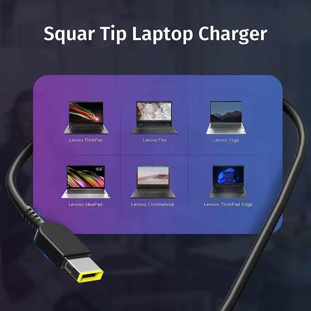 Alt view image 3 of 7 - 90W 20V 4.5A Laptop Charger for Lenovo Thinkpad T440 T440S L440 E470 X250 T560 T550 E560 E540 L560 L540 E450 N20P X240 X260,Edge E440 E460 E431 Yoga 730 Power Supply