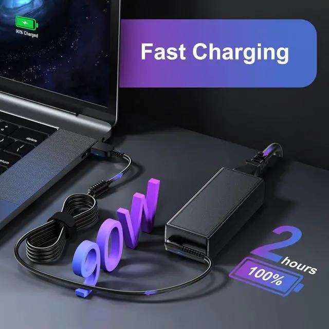 Alt view image 4 of 7 - 90W 20V 4.5A Laptop Charger for Lenovo Thinkpad T440 T440S L440 E470 X250 T560 T550 E560 E540 L560 L540 E450 N20P X240 X260,Edge E440 E460 E431 Yoga 730 Power Supply